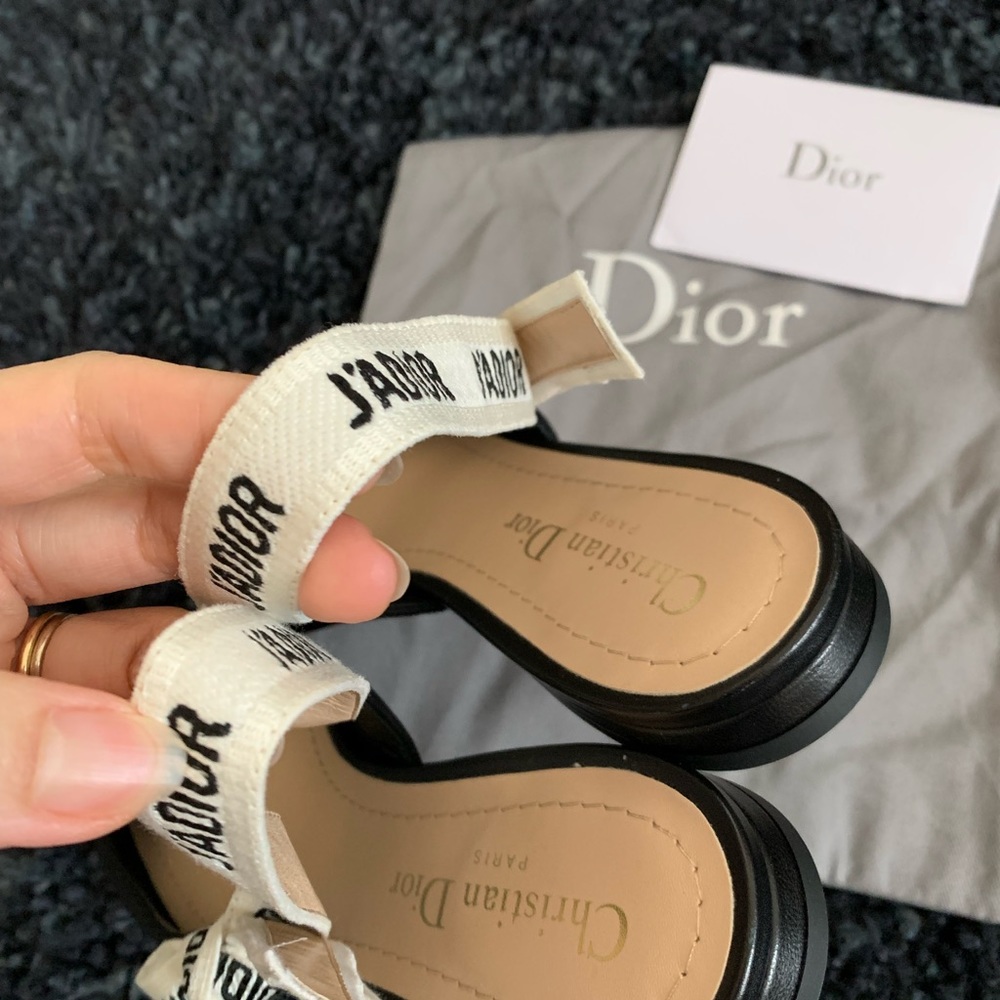 Dior J’adior slingback ballerina flat sandals size 36 - Picture 11 of 14
